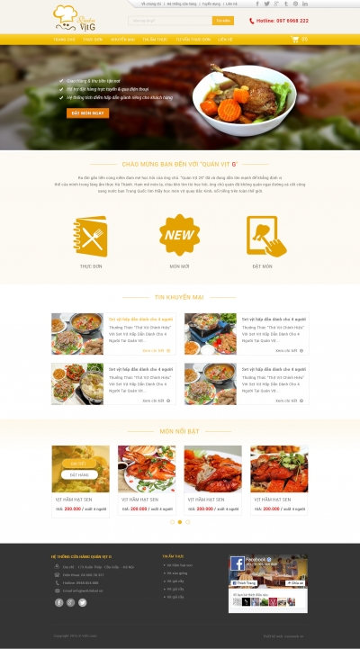 web bán đồ ăn uống