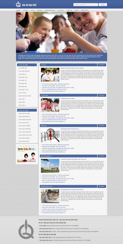 Web Trung tâm gia sư