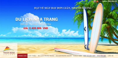 website du lịch